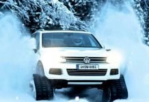 Volkswagen Snowareg на гусеницах Mattracks (фото)